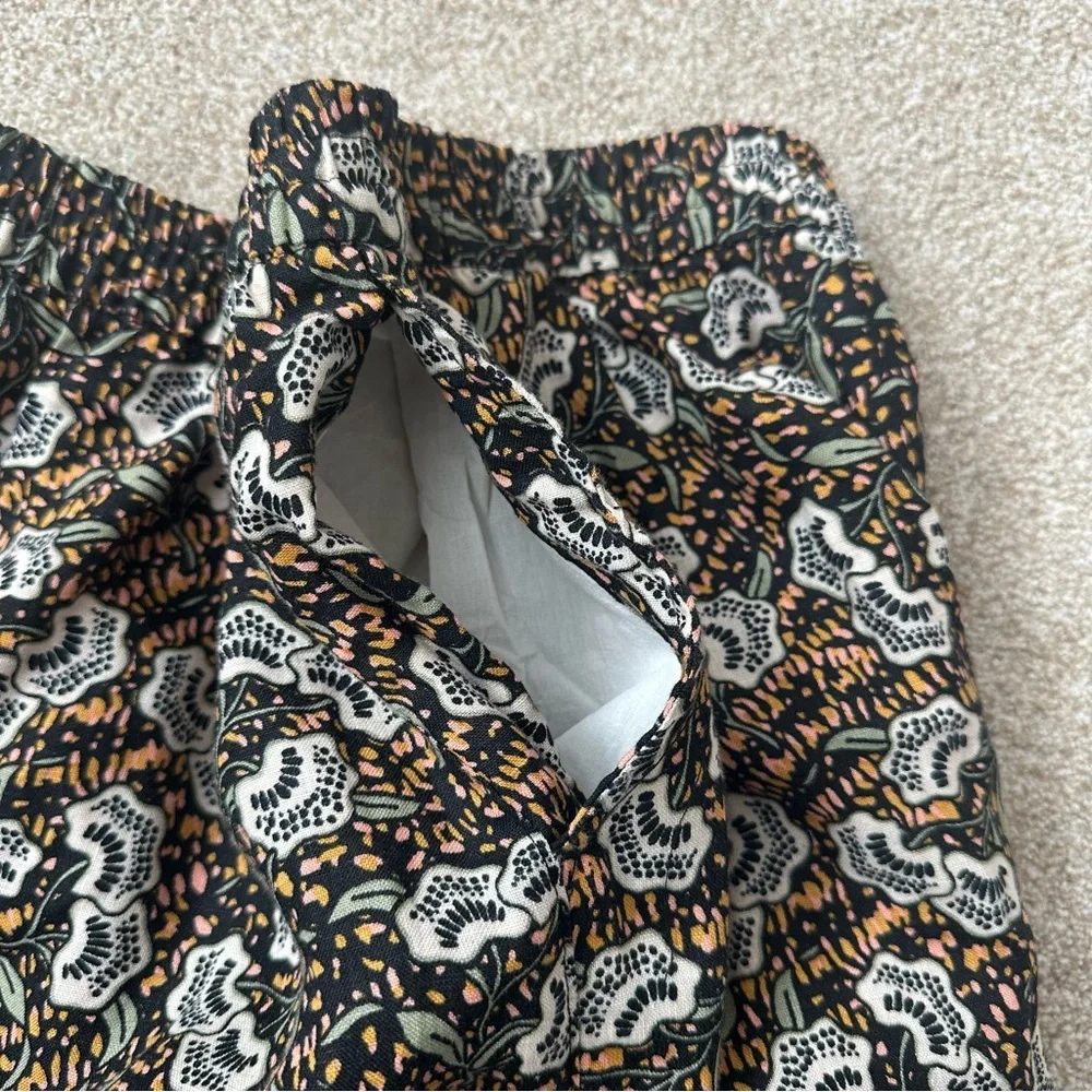 Rachel Zoe Linen Floral Skirt Size Medium